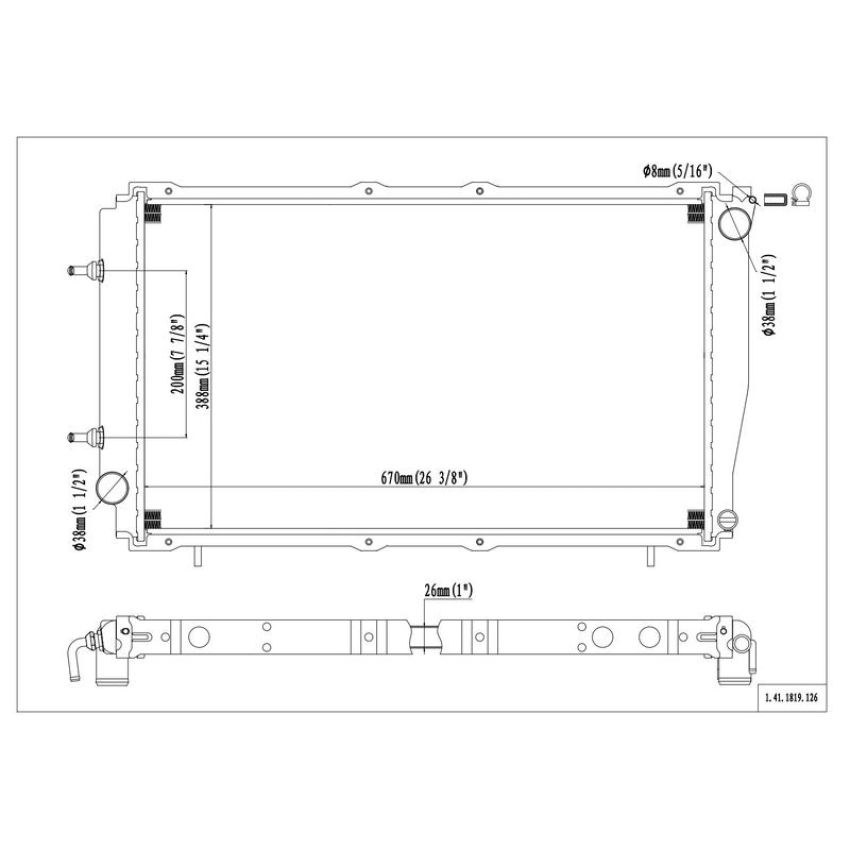 Reach International 41-1819 Radiator
