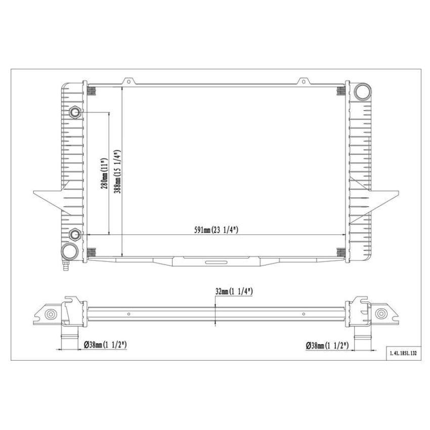 Reach International 41-1851 Radiator