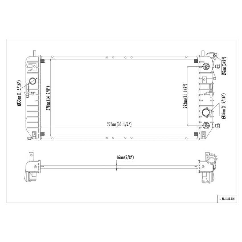 Reach International 41-1880 Radiator