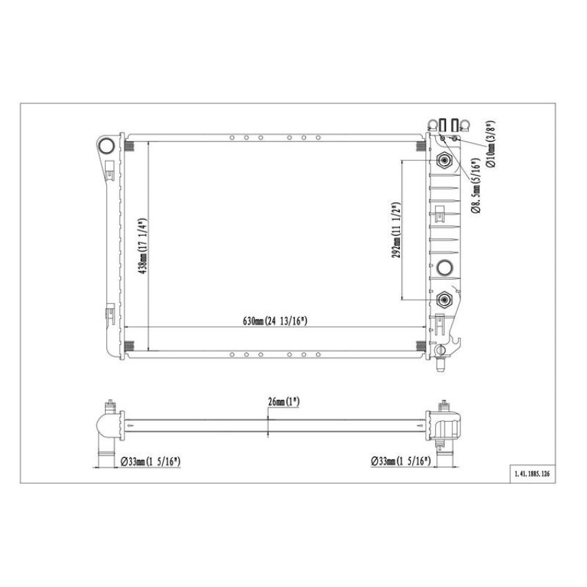 Reach International 41-1885 Radiator