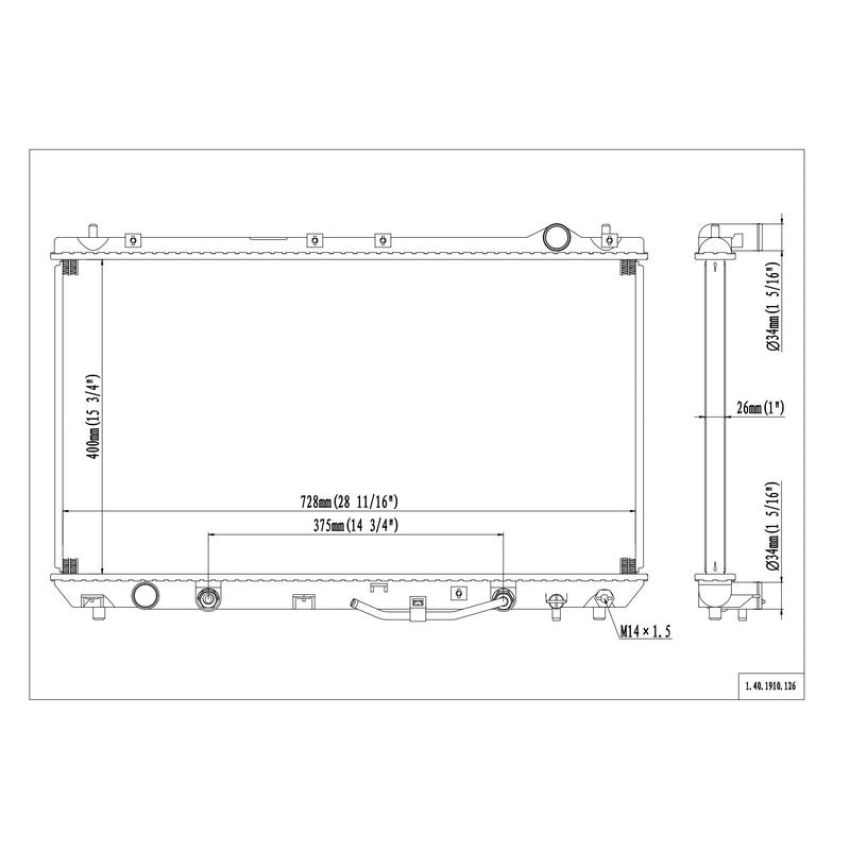Reach International 41-1910 Radiator