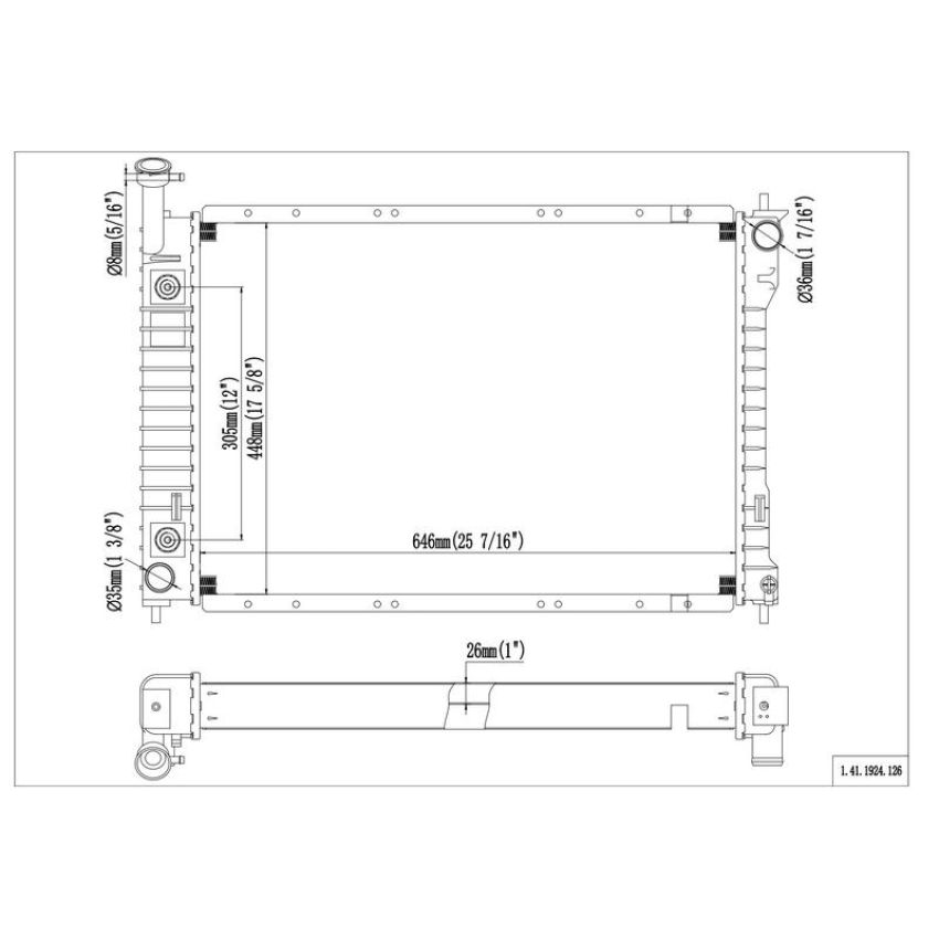 Reach International 41-1924 Radiator