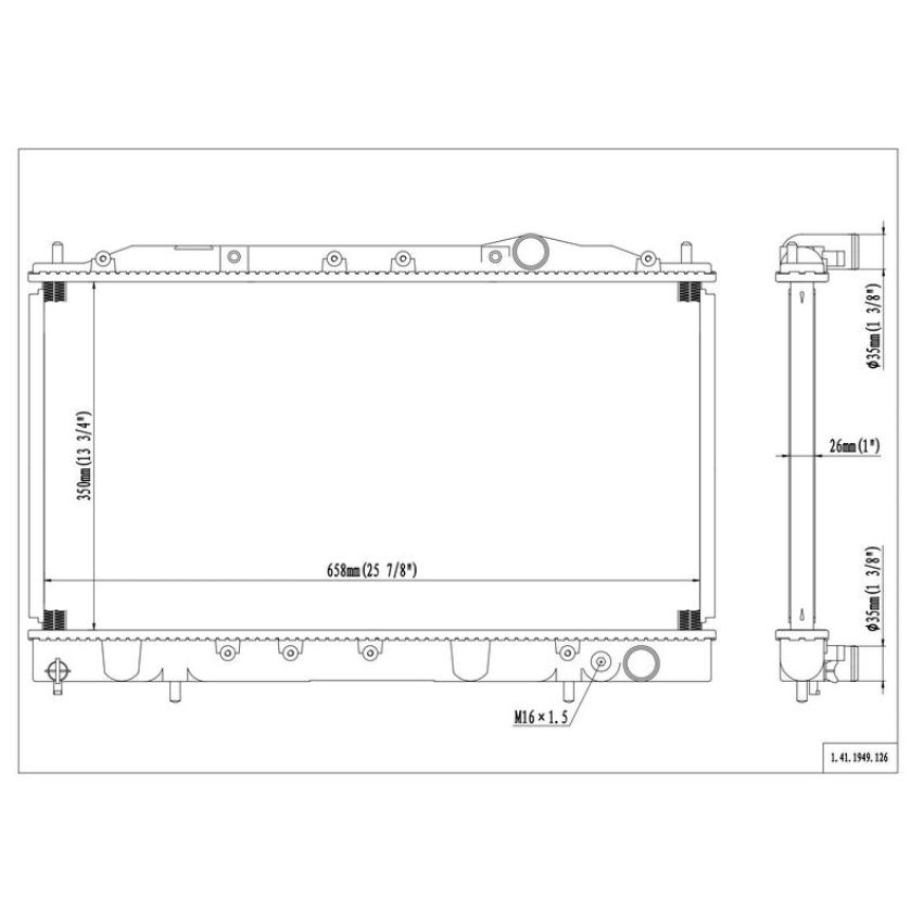 Reach International 41-1949 Radiator