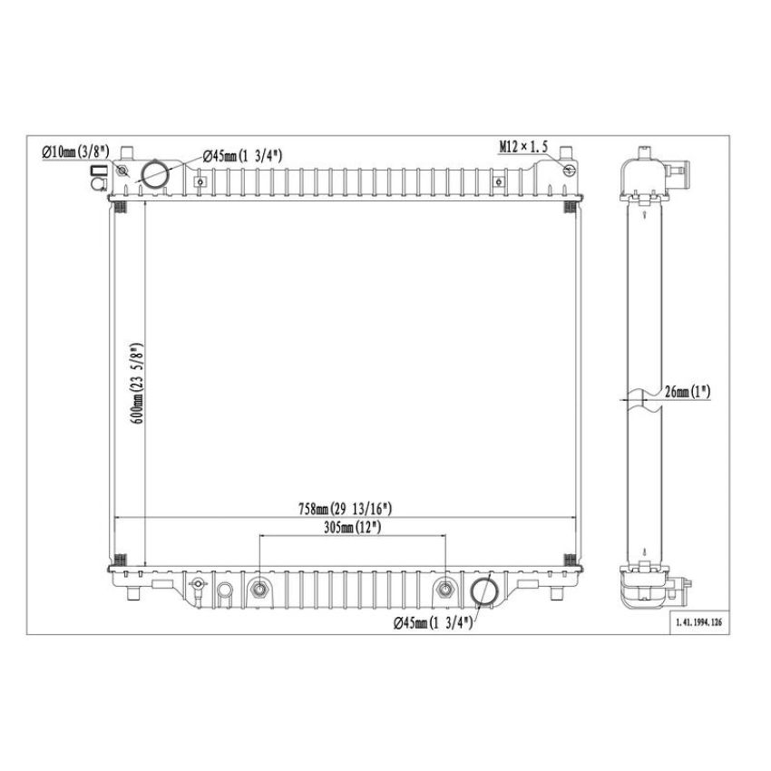 Reach International 41-1994 Radiator