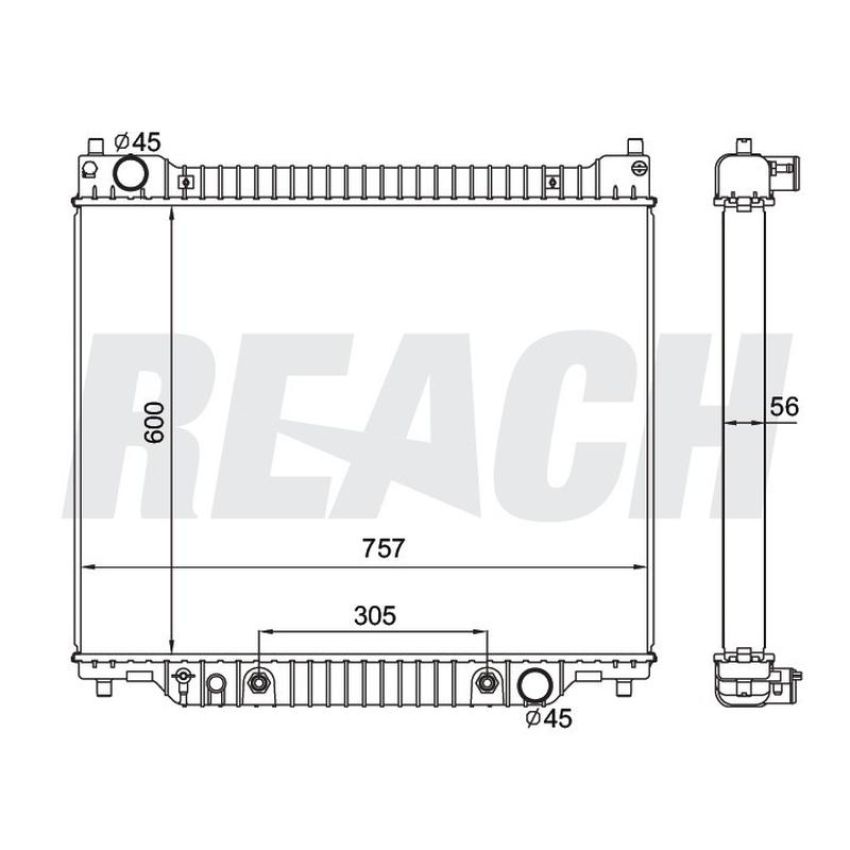 Reach International 41-1995 Radiator