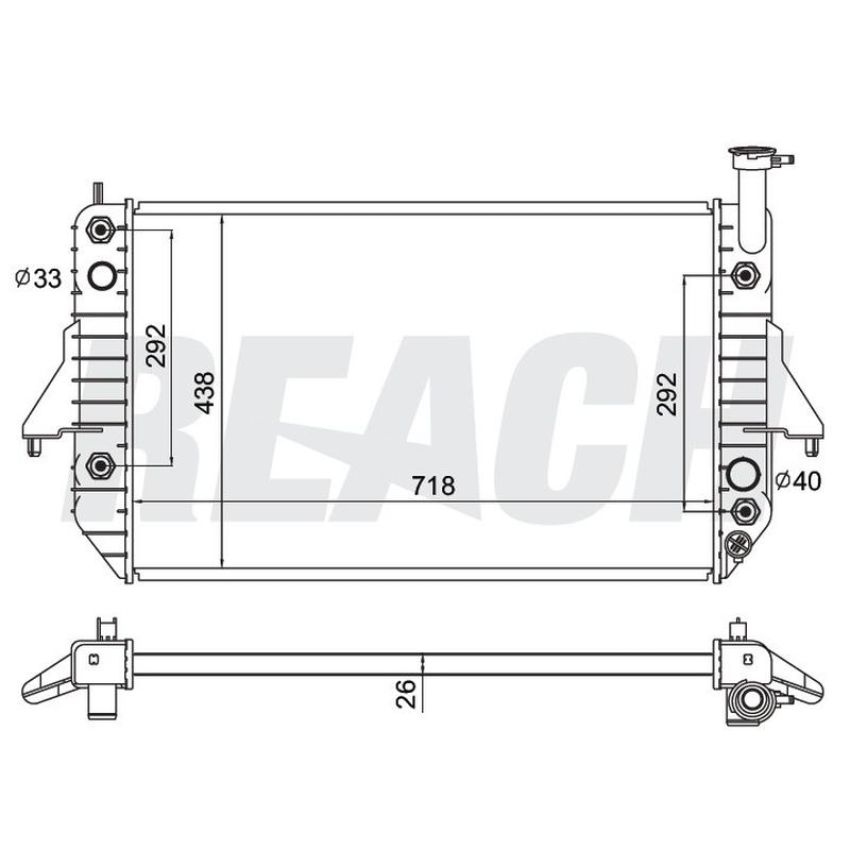 Reach International 41-2003 Radiator