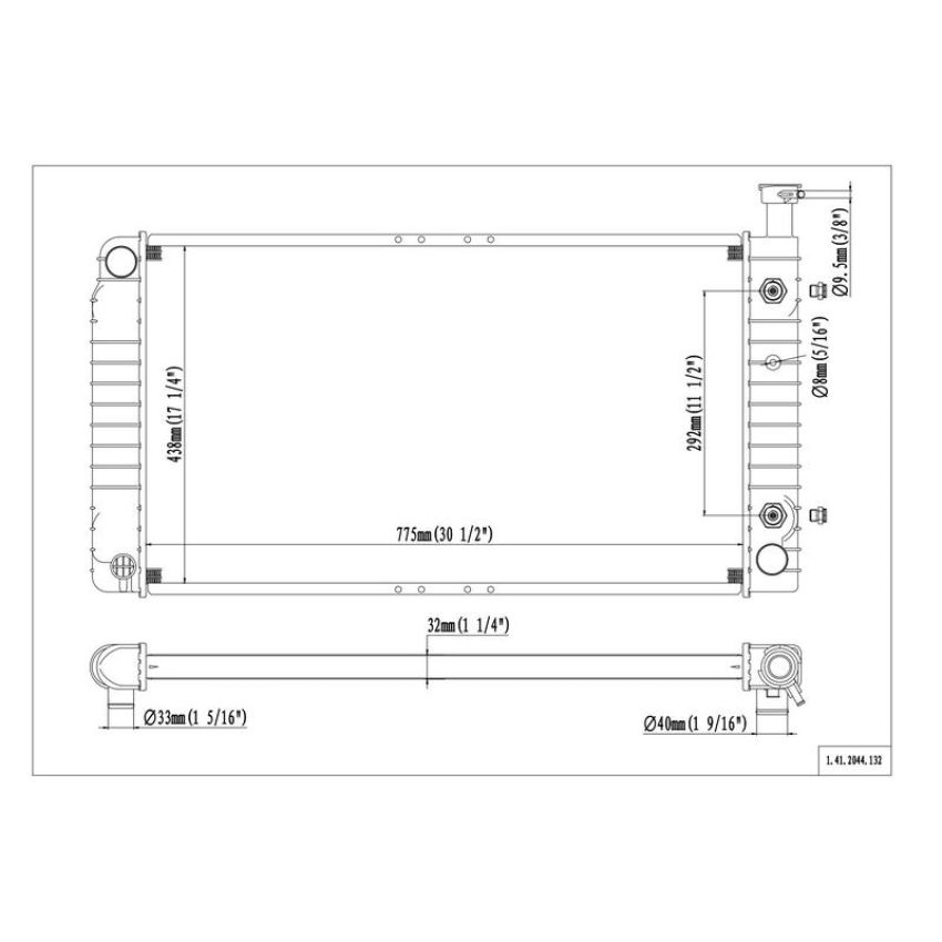 Reach International 41-2044 Radiator