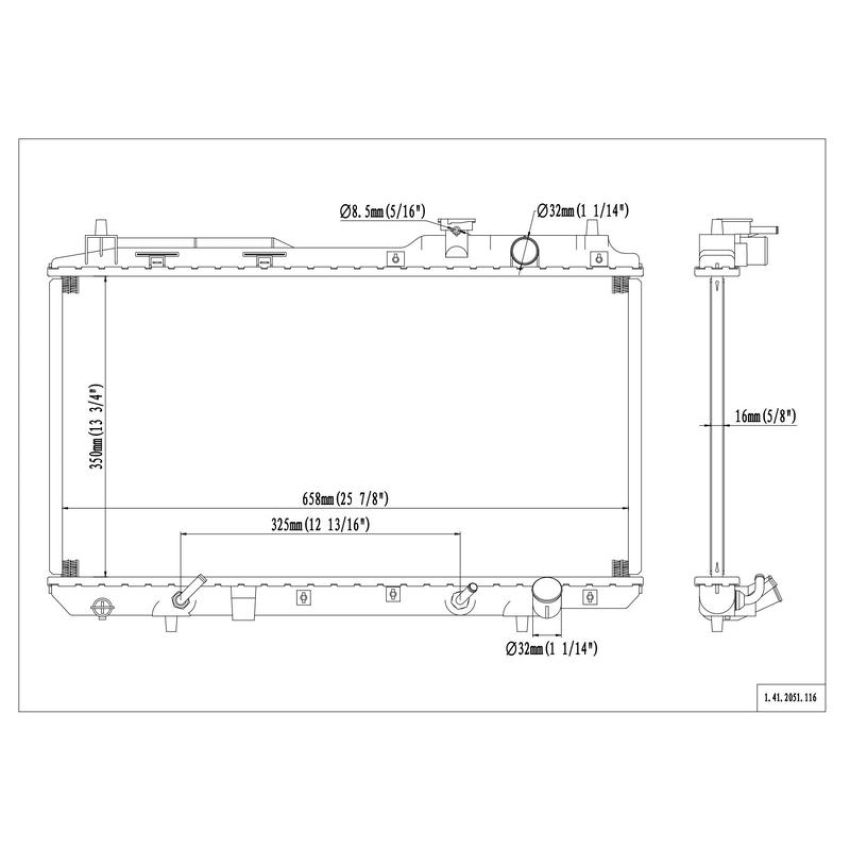Reach International 41-2051 Radiator