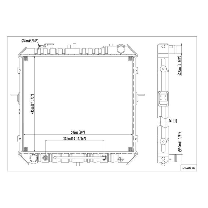 Reach International 41-2057 Radiator