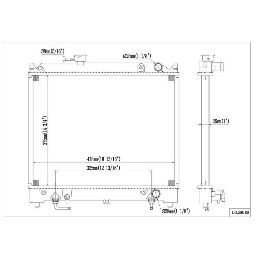 Reach International 41-2089 Radiator