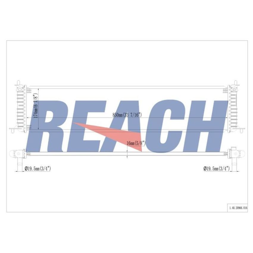 Reach International 41-20966 Radiator