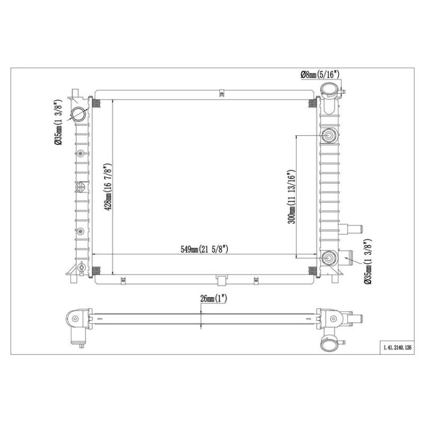Reach International 41-2140 Radiator