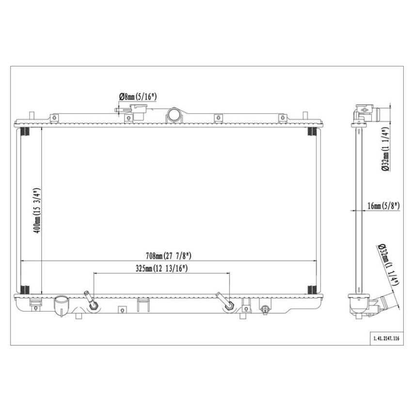 Reach International 41-2147 Radiator