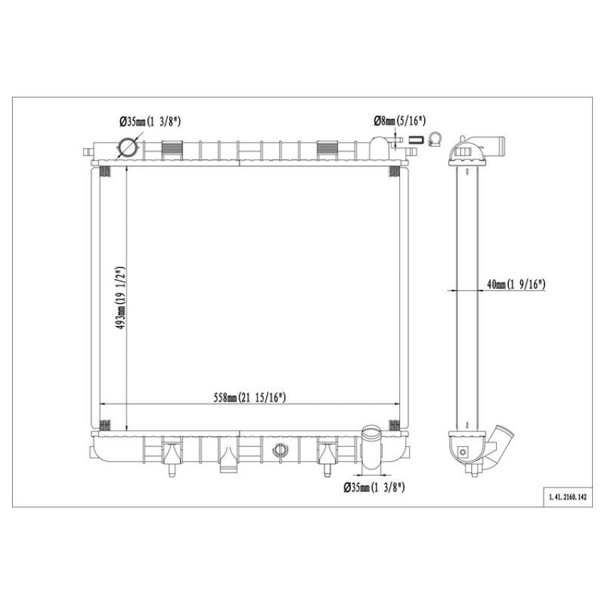 Reach International 41-2160 Radiator