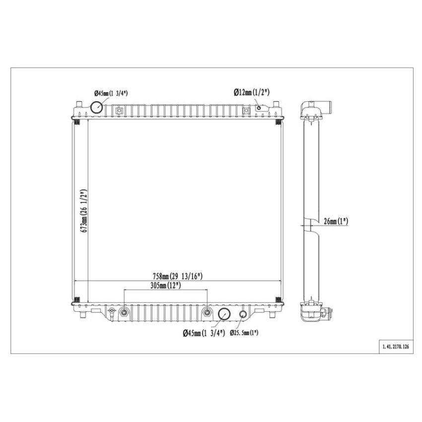 Reach International 41-2170 Radiator