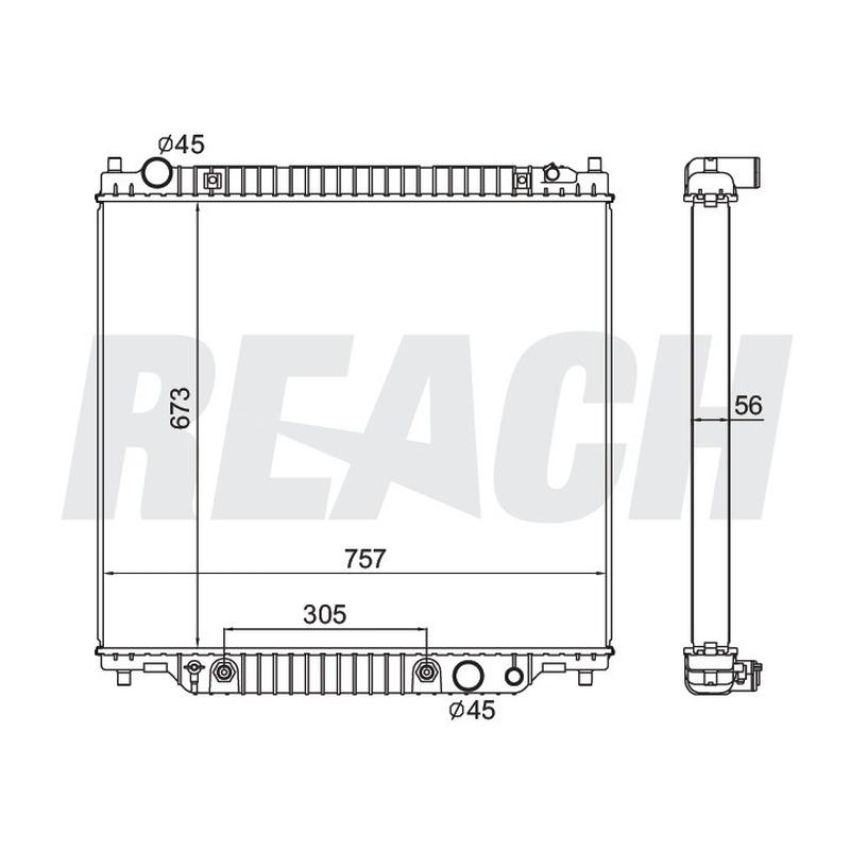Reach International 41-2171 Radiator