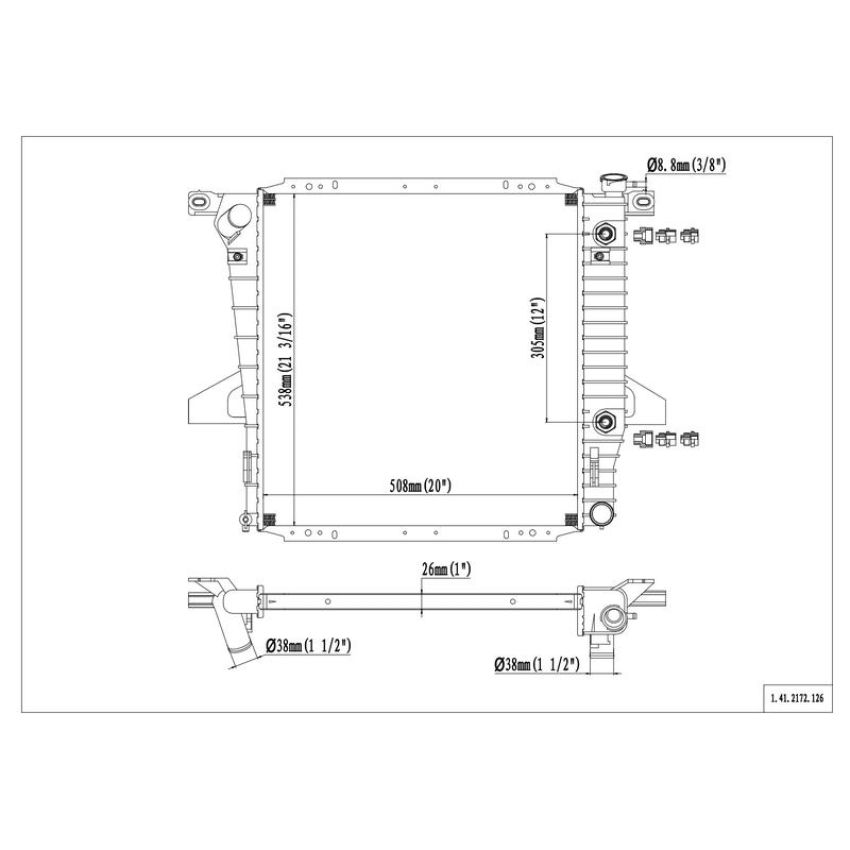 Reach International 41-2172 Radiator