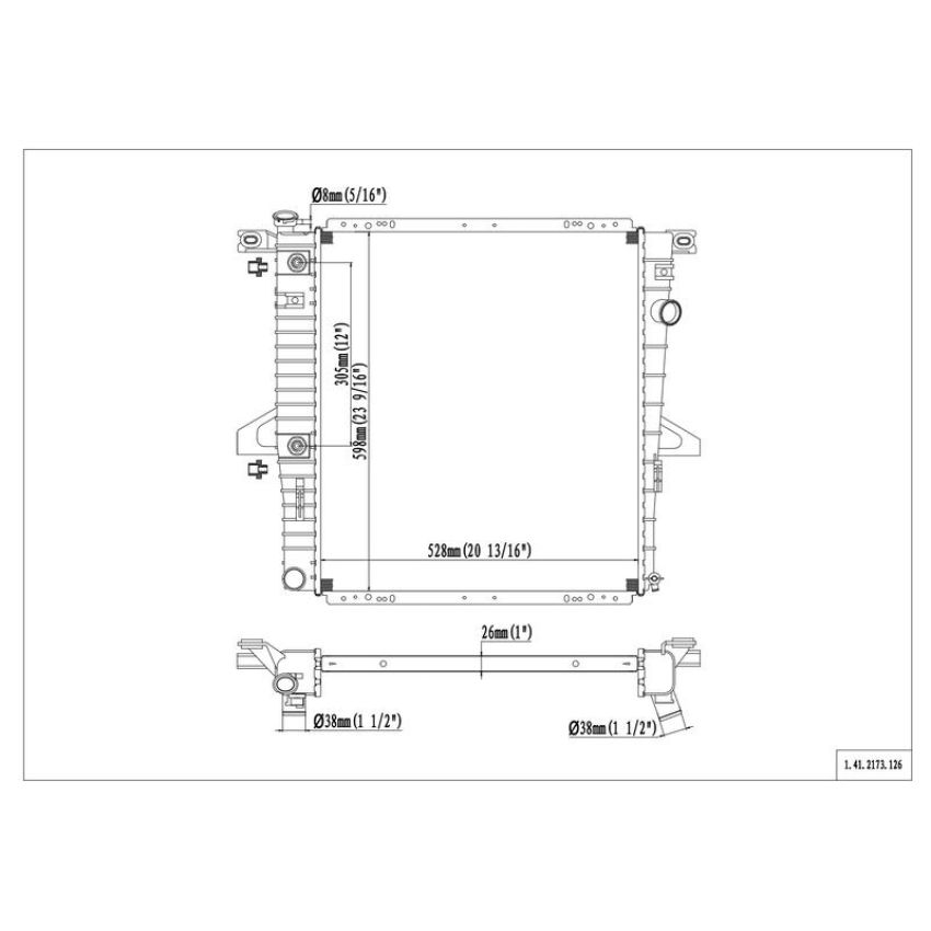 Reach International 41-2173 Radiator