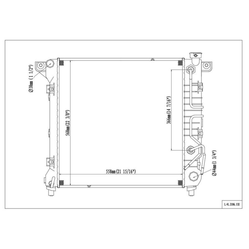 Reach International 41-2186 Radiator