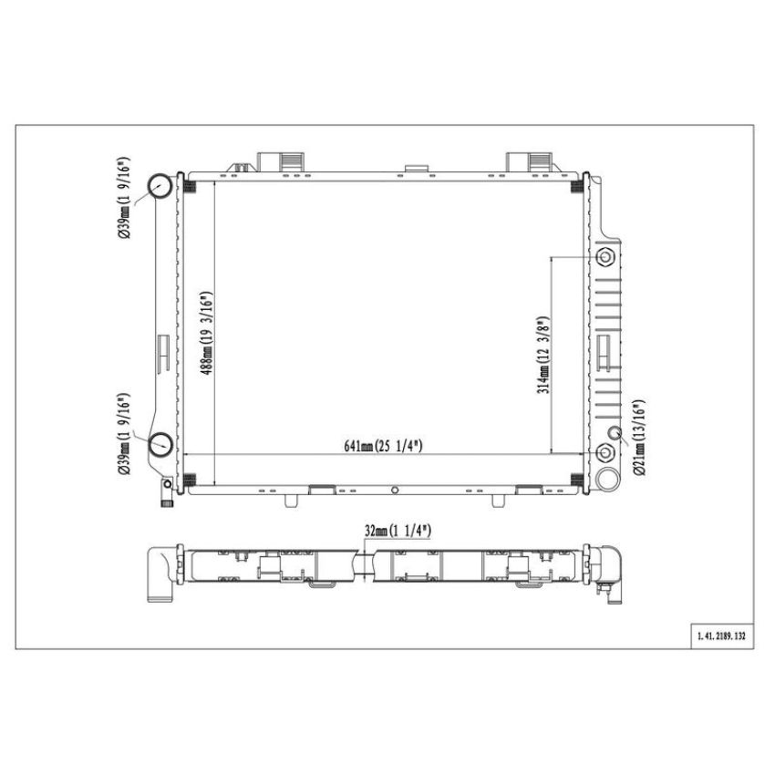 Reach International 41-2189 Radiator