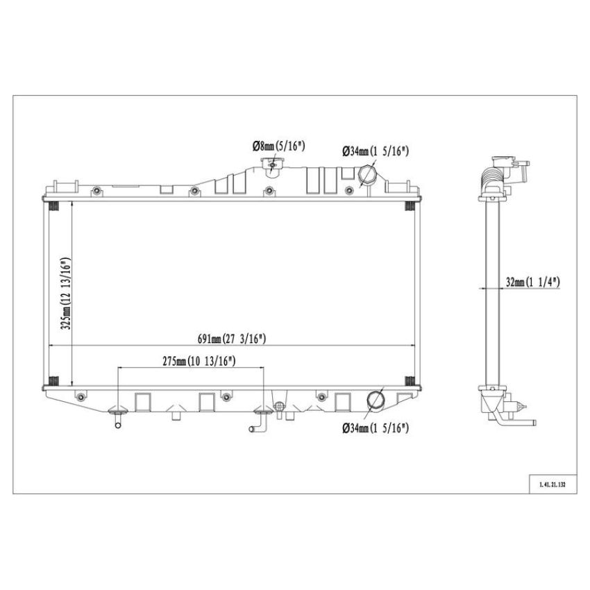 Reach International 41-21 Radiator