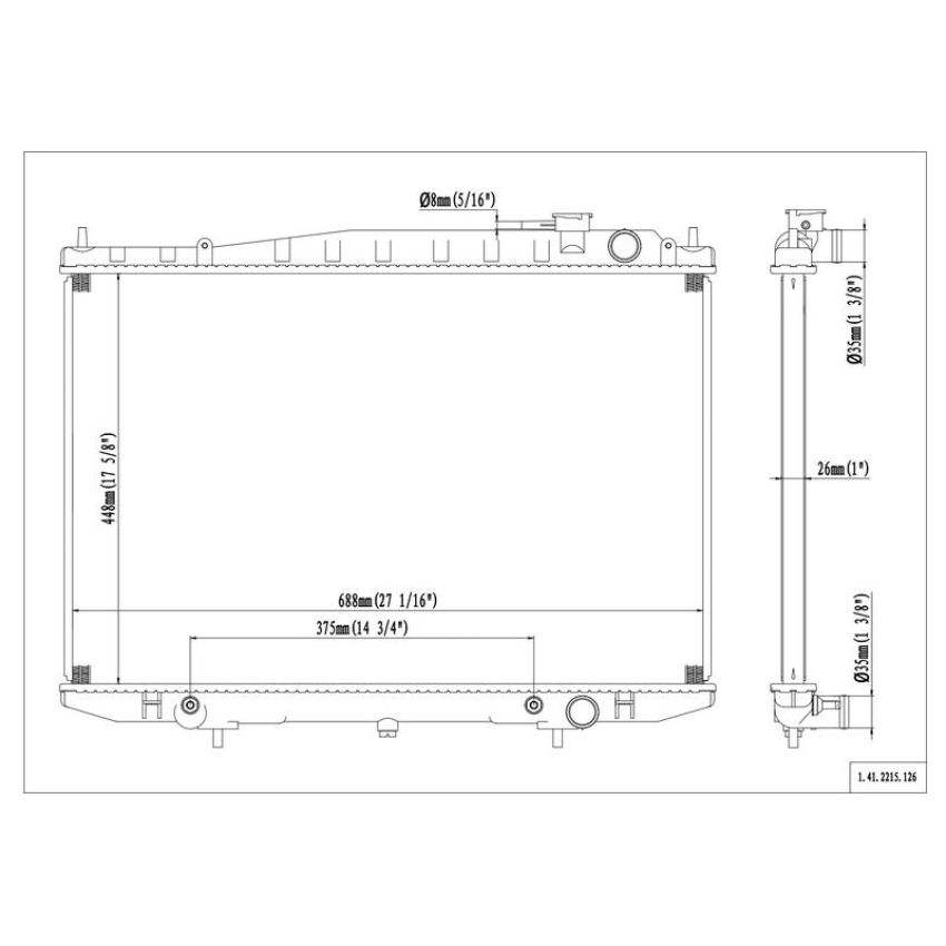 Reach International 41-2215 Radiator