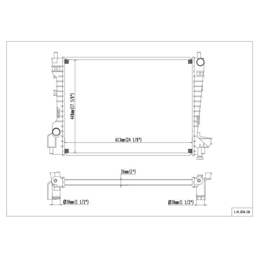 Reach International 41-2256 Radiator