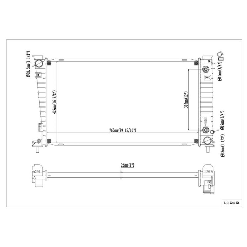 Reach International 41-2258 Radiator