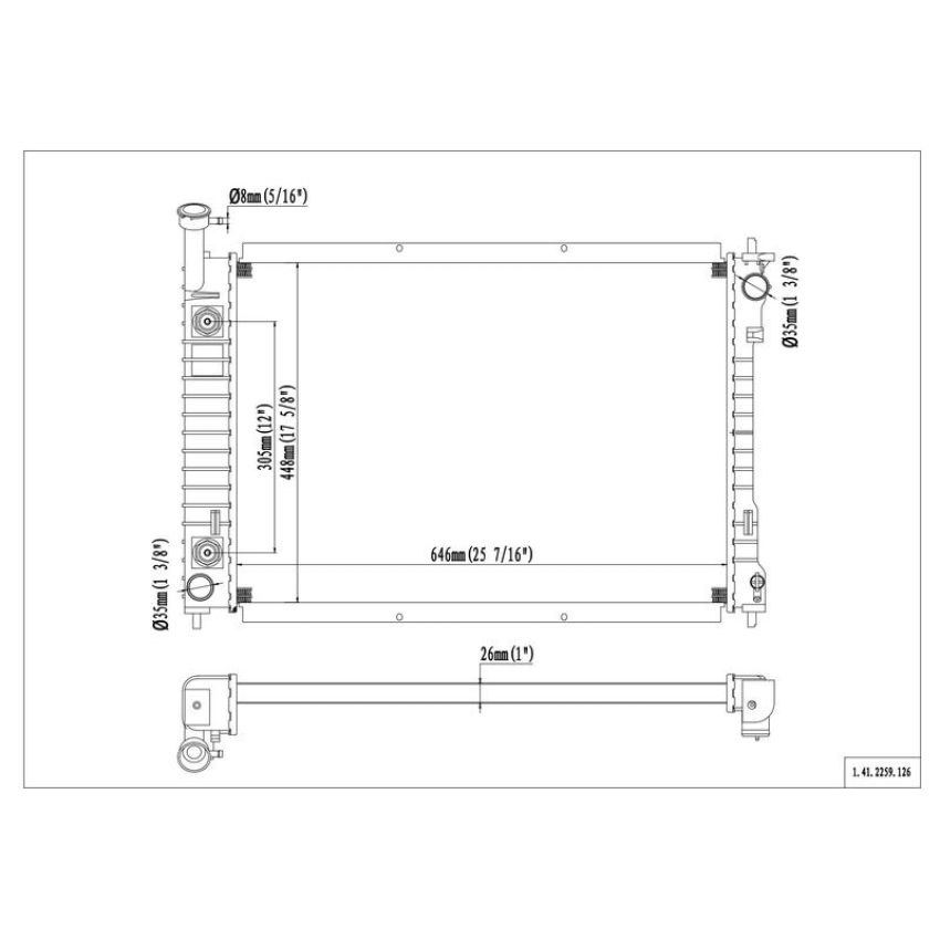 Reach International 41-2259 Radiator