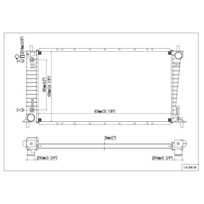 Reach International 41-2260 Radiator