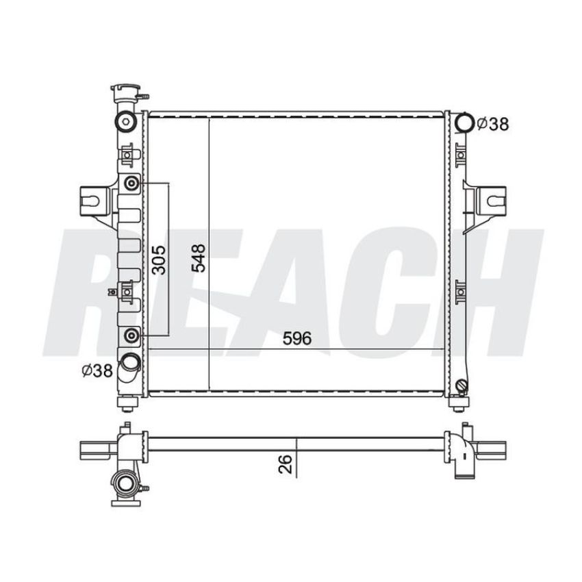 Reach International 41-2262 Radiator