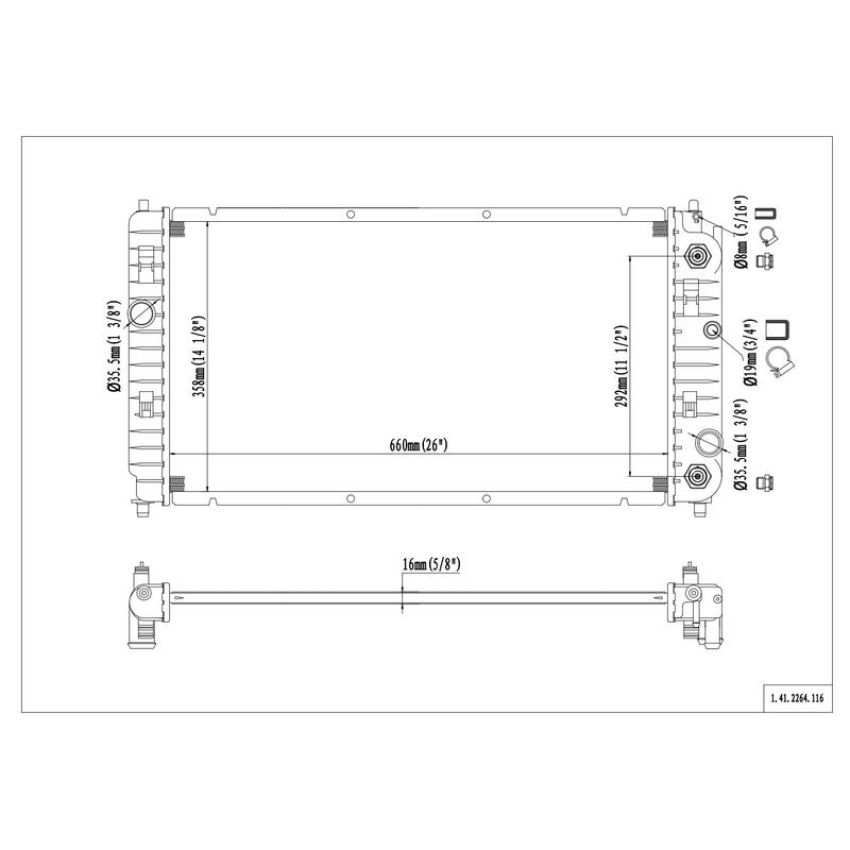 Reach International 41-2264 Radiator