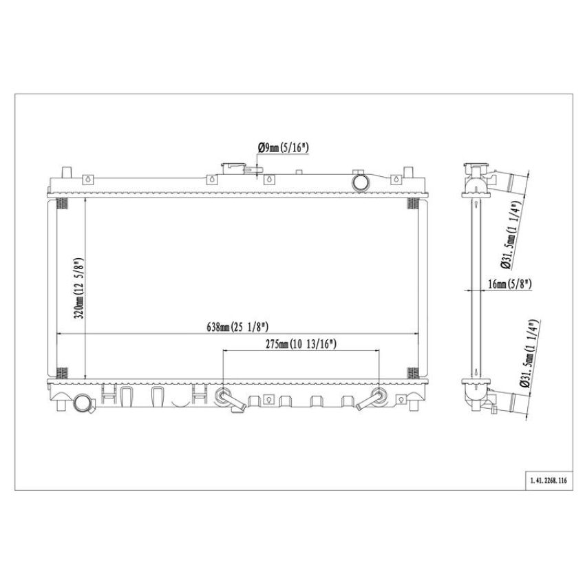 Reach International 41-2268 Radiator