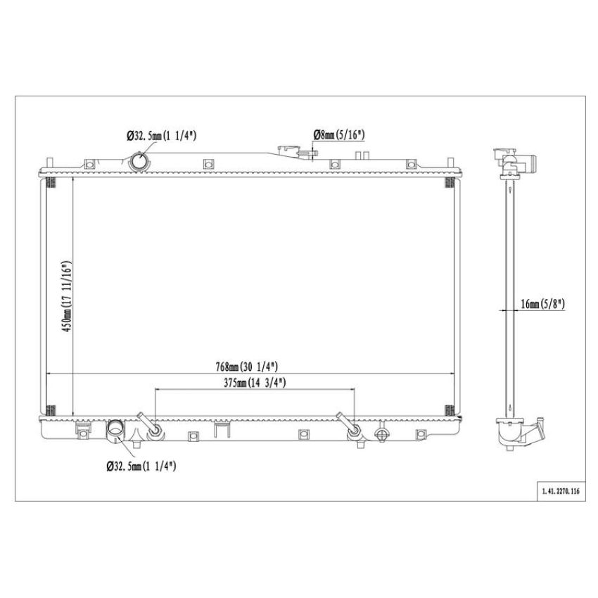 Reach International 41-2270 Radiator
