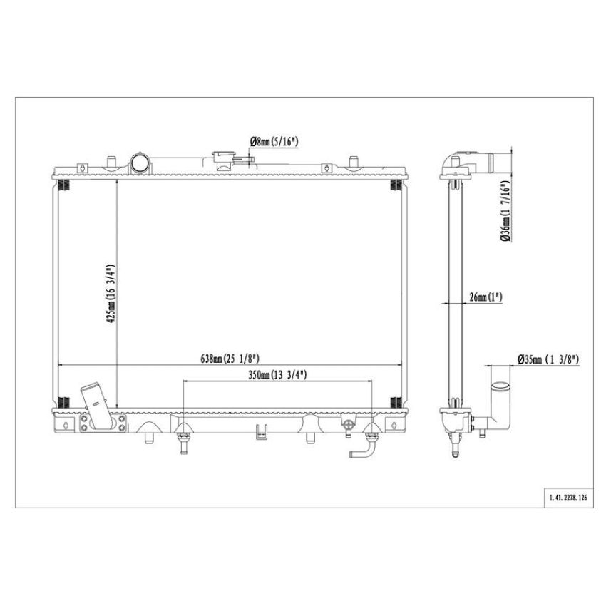 Reach International 41-2278 Radiator
