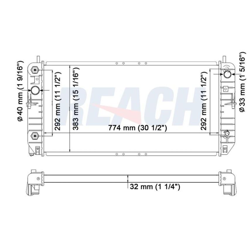 Reach International 41-2280 Radiator