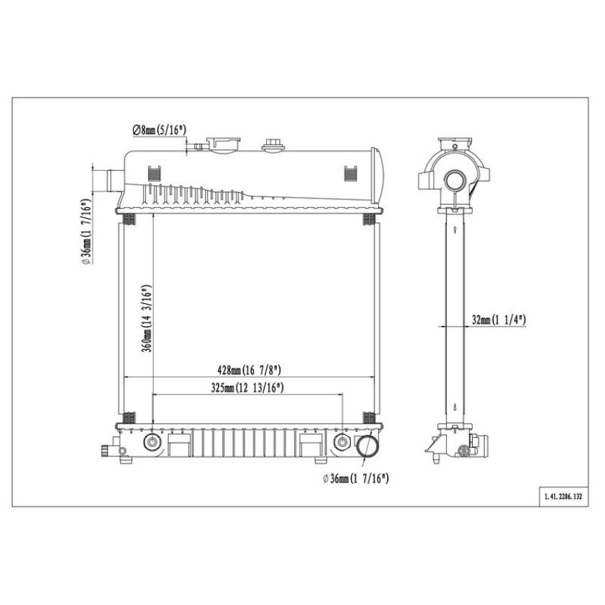 Reach International 41-2286 Radiator