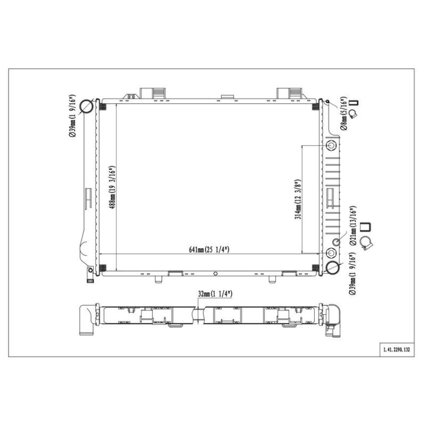 Reach International 41-2290 Radiator