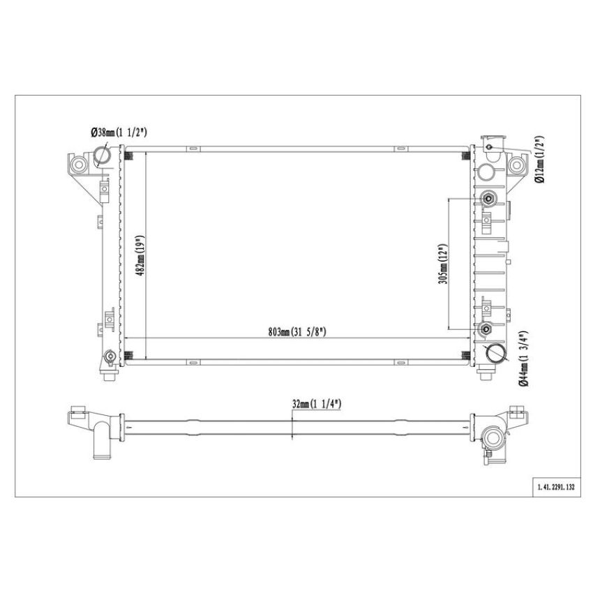 Reach International 41-2291 Radiator