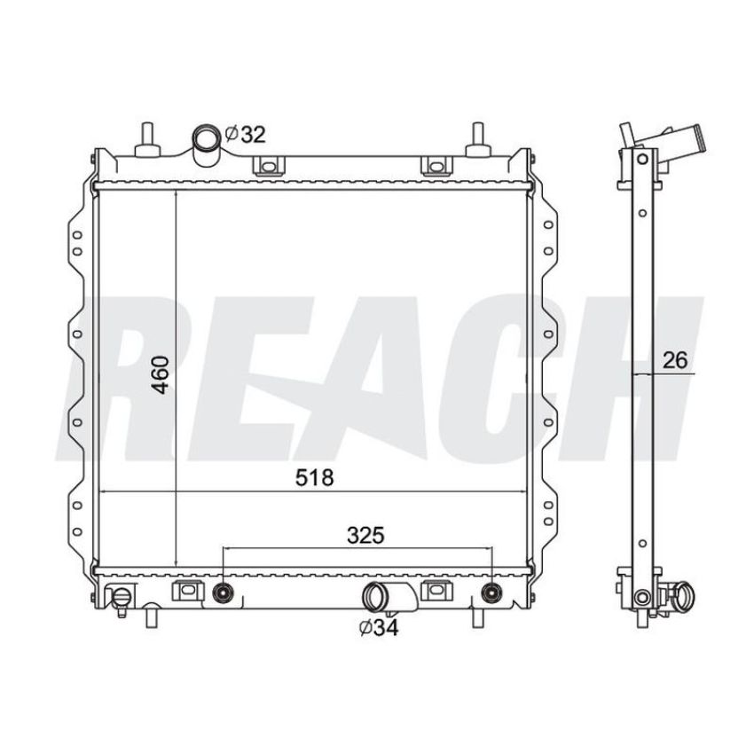 Reach International 41-2298 Radiator