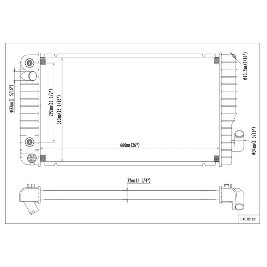 Reach International 41-229 Radiator