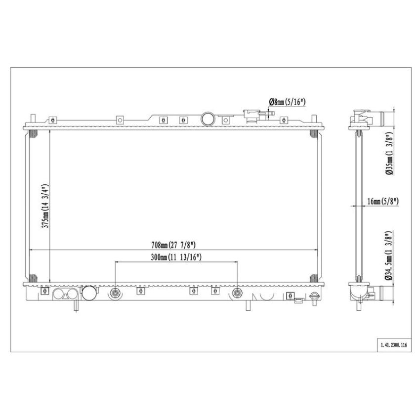 Reach International 41-2300 Radiator