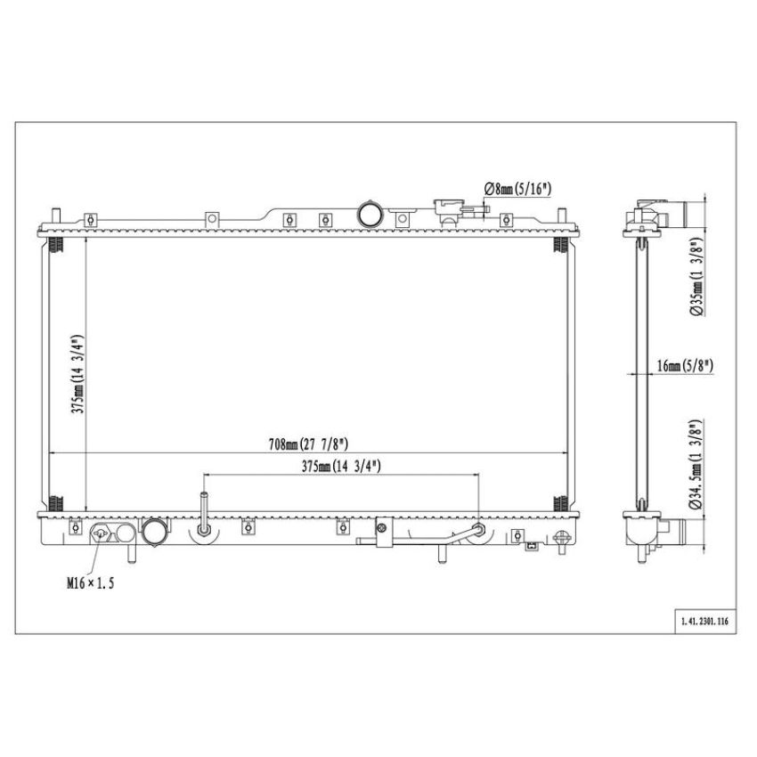 Reach International 41-2301 Radiator
