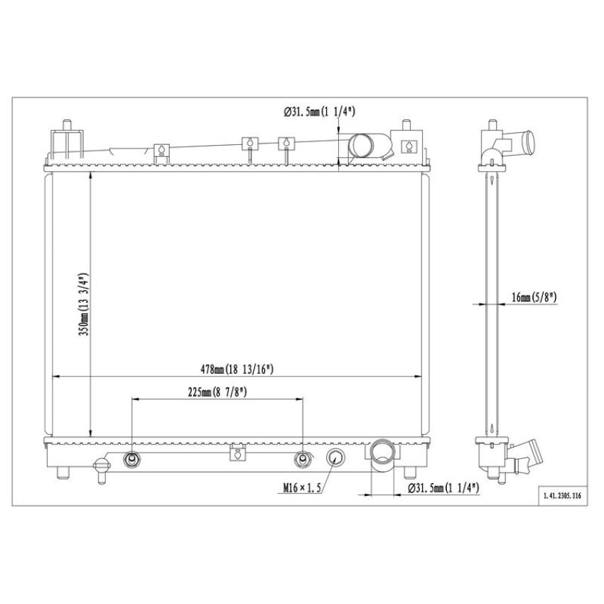 Reach International 41-2305 Radiator