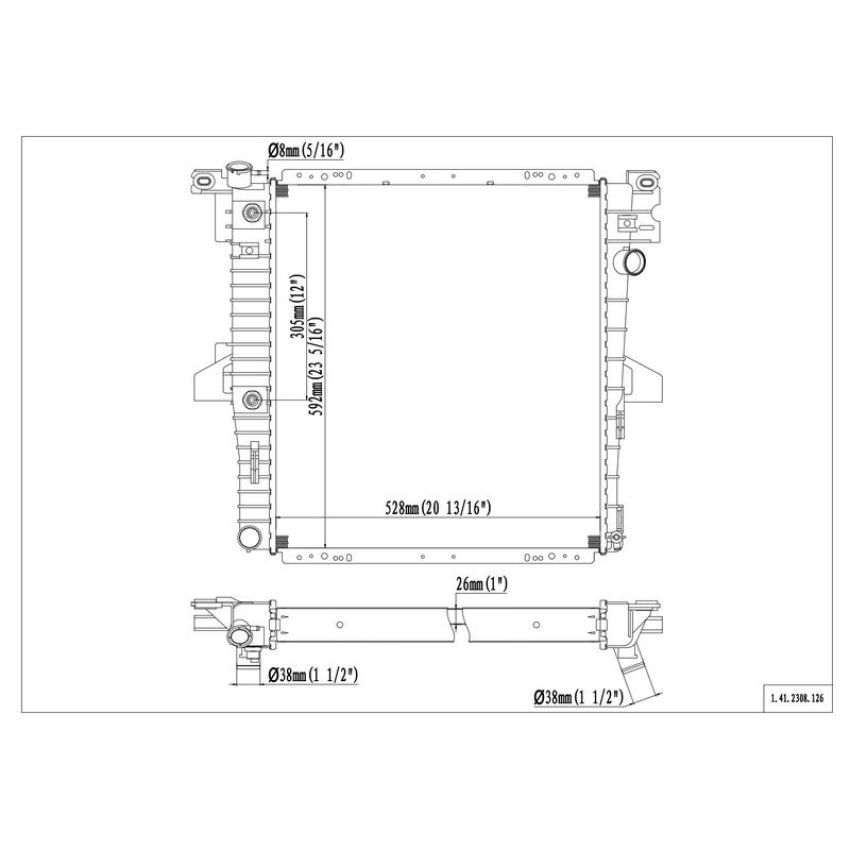Reach International 41-2308 Radiator