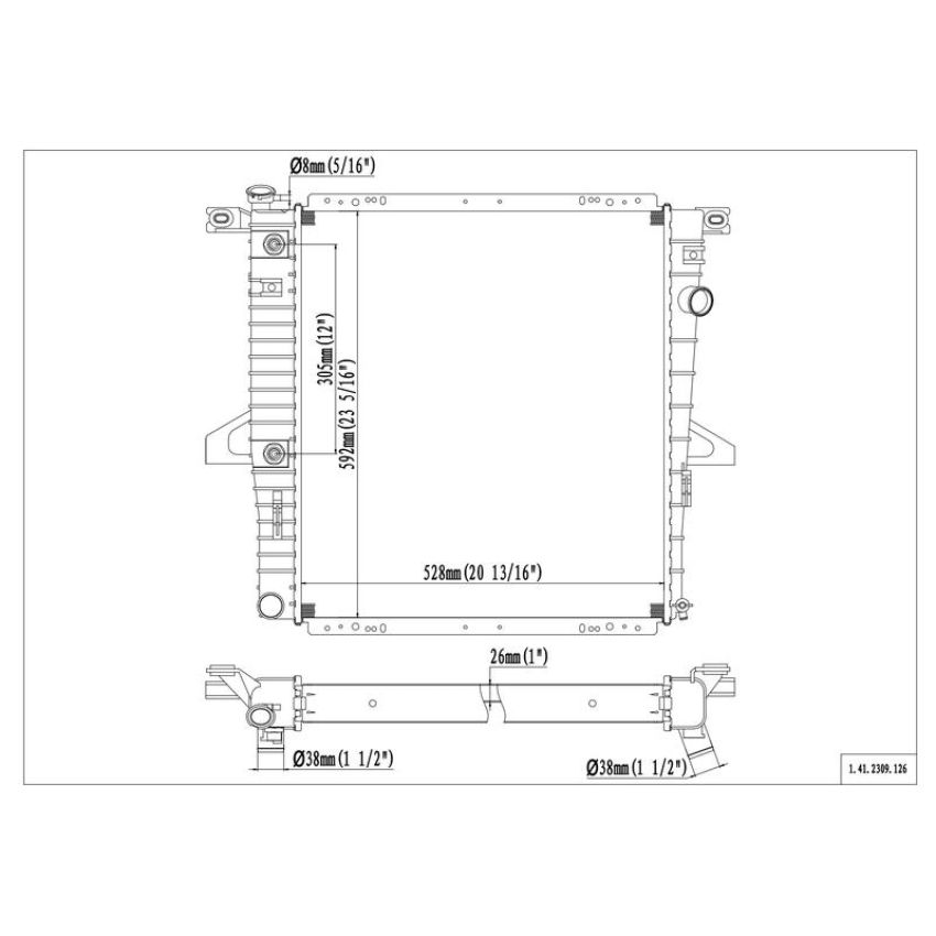 Reach International 41-2309 Radiator