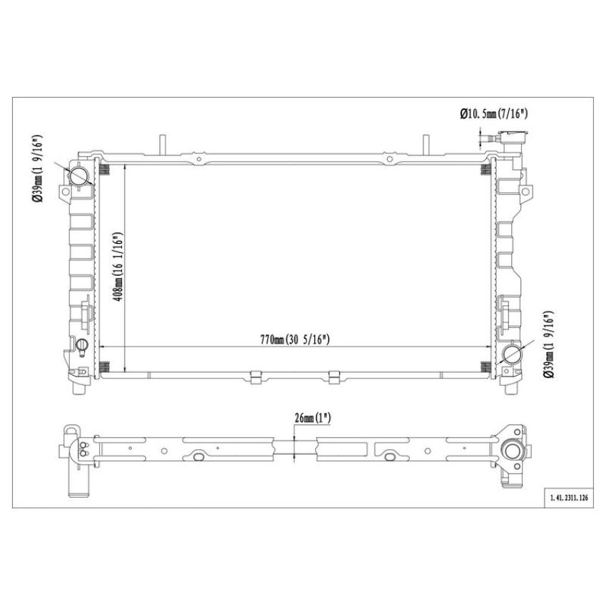 Reach International 41-2311 Radiator
