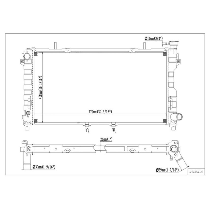 Reach International 41-2312 Radiator