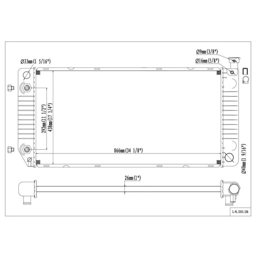 Reach International 41-2315 Radiator