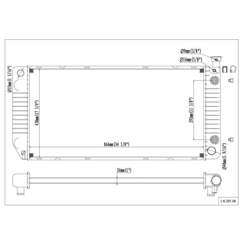 Reach International 41-2317 Radiator